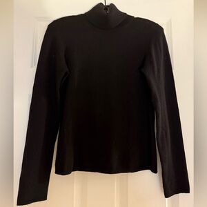 Saks Fifth Avenue Black Cashmere Turtleneck Sweater